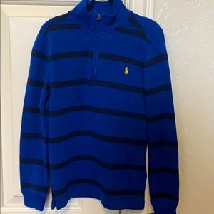 NWT Ralph Lauren Polo boys blue striped sweater